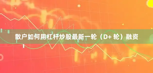 散户如何用杠杆炒股最新一轮（D+ 轮）融资